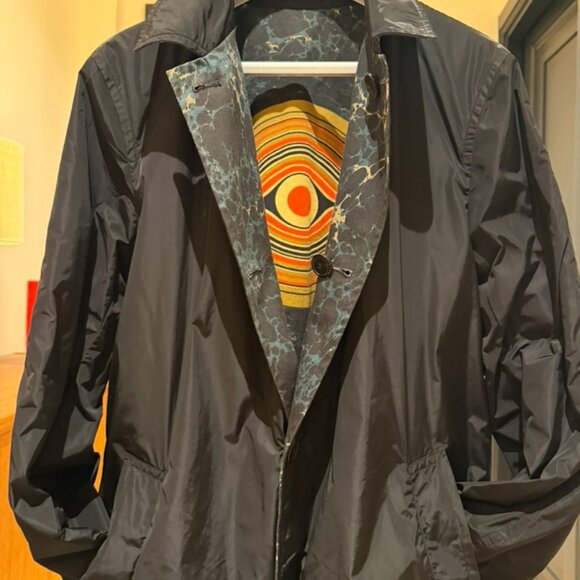 Dries Van Noten Multicolour Cotton Men’s Coat – Size 46 FR | Designer Outerwear - Picture 8 of 10